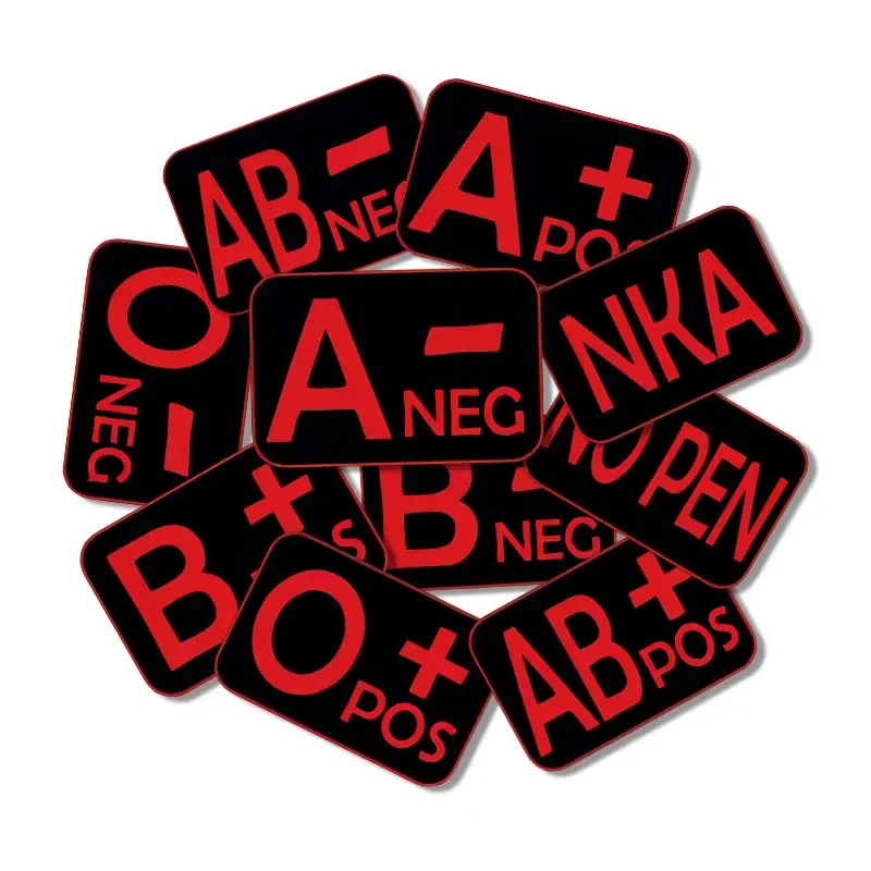 1PC Blood Type Vinyl Stickers Decals Waterproof for Scooter Motorcycle Bicycle Helmet Front Fairing Fuel Tank Decor Accessories
