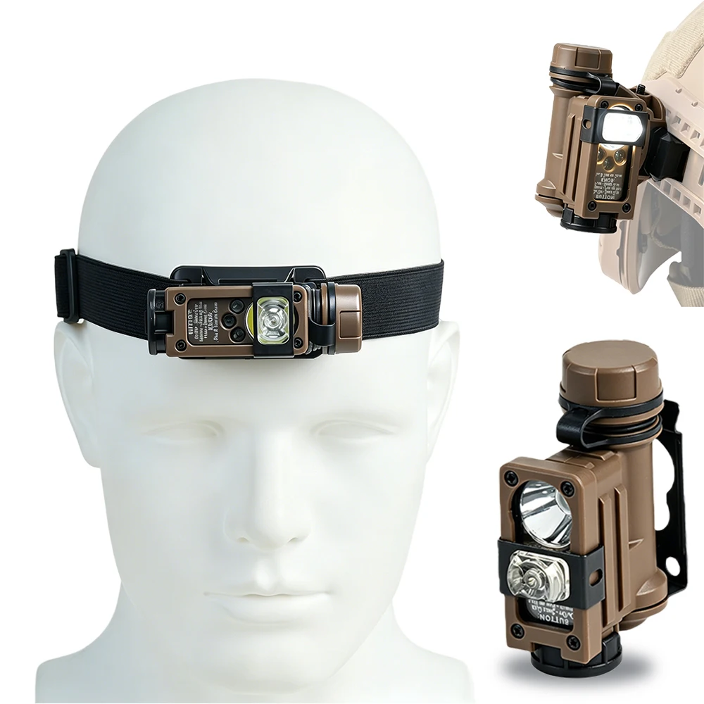BOOIU Gen3 Sidewinder Helmet Light Multi Color Waterproof LED Strobe Lamp Nylon Hunting Survival Tactical Light For FAST Helmet