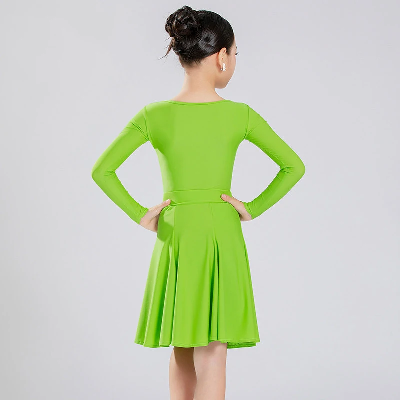 Latin Dance Competition Clothes Girls Professional High-End Latin Dance Costumes 6 Colors Children\'S Performance Wear SL4534