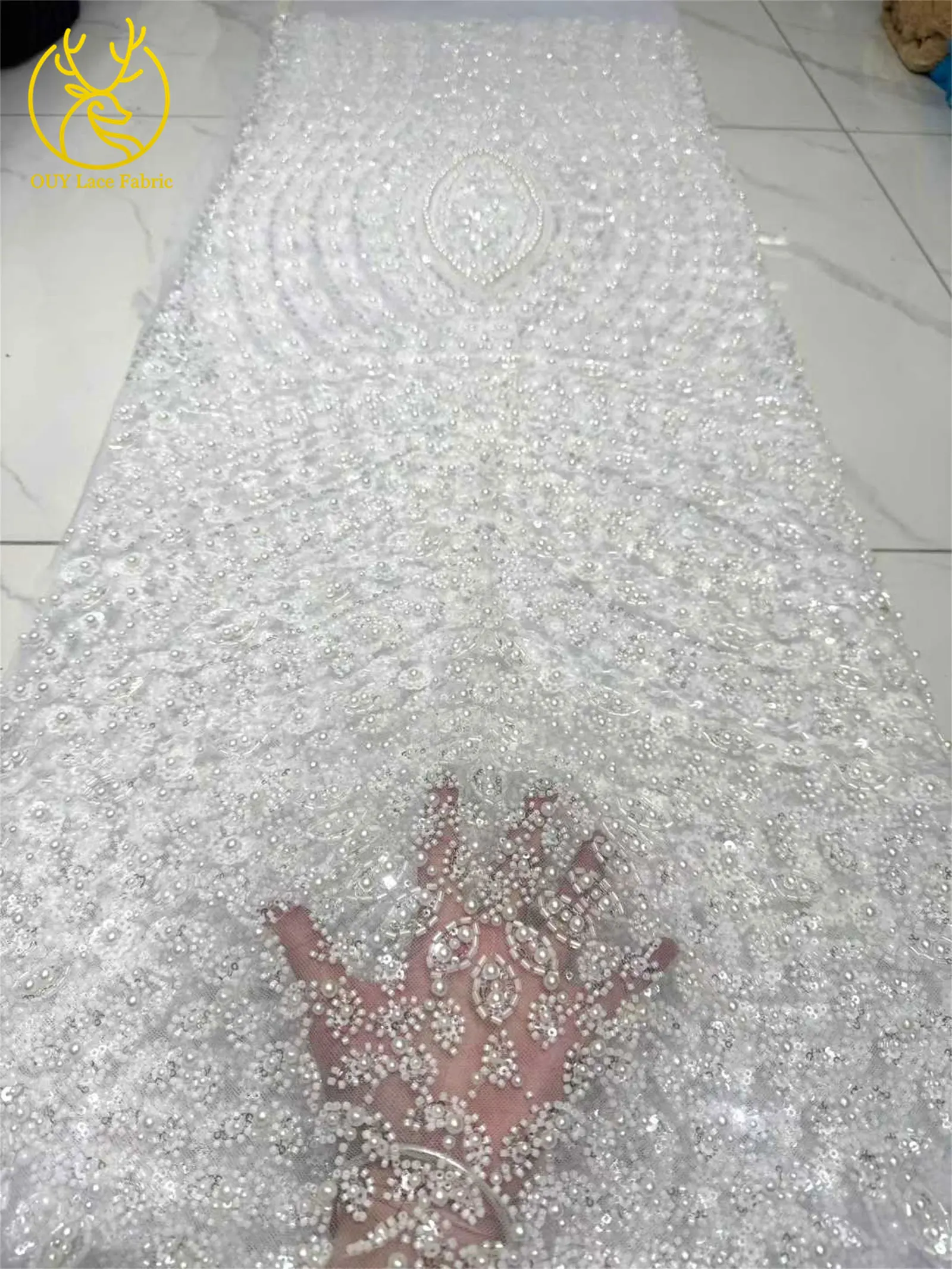 녹색 아프리카 신랑 비즈 장식 레이스 원단 2026 고품질 나이지리아 튤 스팽글 레이스 원단 웨딩 파티 드레스용