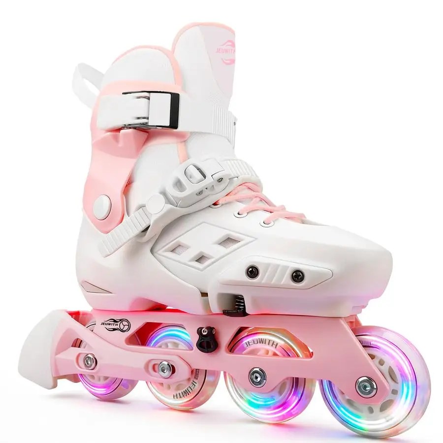 

Skates for Kids Girls Boys with LightUp Wheels,Adjustable Size Suitable for Beginners Roller Skates Blades for Women, Girls and