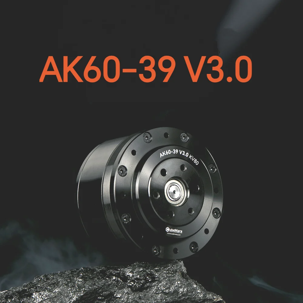 

Динамический модульный двигатель CubeMars AK60-39 V3.0 KV80 с двойным датчиком для роботизированных приводов, ножных роботов, кокоповый шарнир AGV
