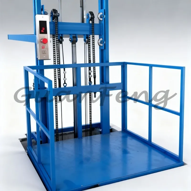 4M High and Small Electric Hydraulic Lifting Platform, Household Elevators for Goods in Warehouses, Factories, and Retail Stores