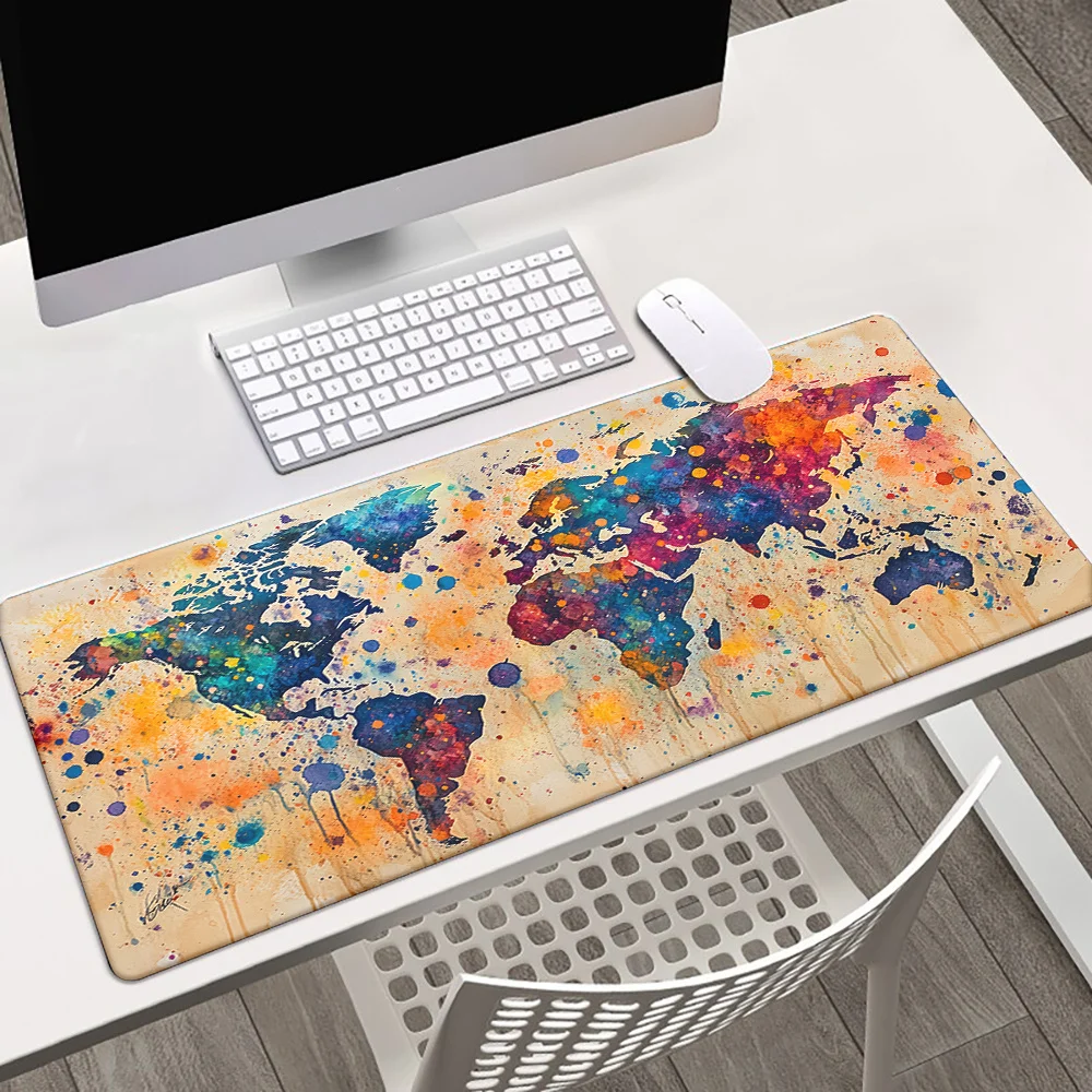 

Игровой коврик для мыши Ocean Continent Ink, водонепроницаемый, резиновый, нескользящий, для ПК