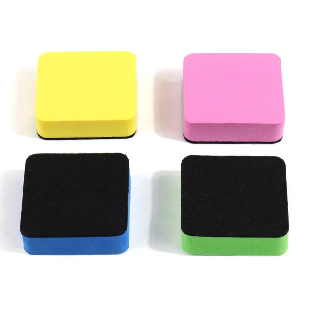 Gomma per lavagna multicolore portatile Gomma per lavagna quadrata Gomma a secco per flanella Ufficio scolastico