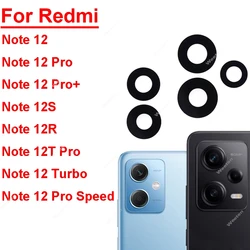 Rear Camera Glass Lens For Redmi Note 12 12S 12T 12R Pro Plus Global Turbo Speed 4G 5G Back Camera Lens Glass With Stickers