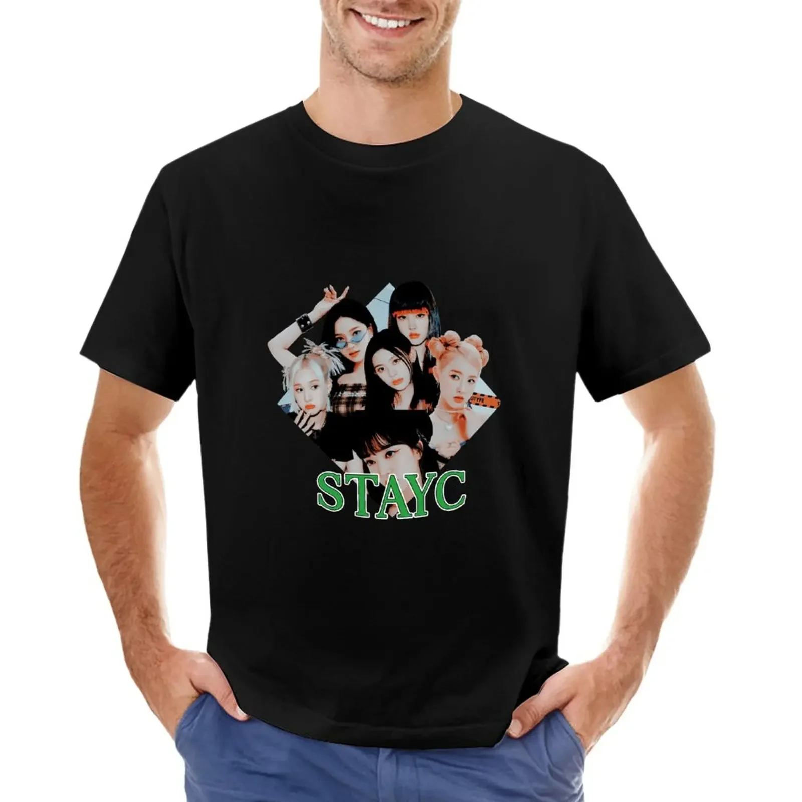 STAYC STEREOTYPE T-Shirt anime vintage Short sleeve tee new edition mens clothing