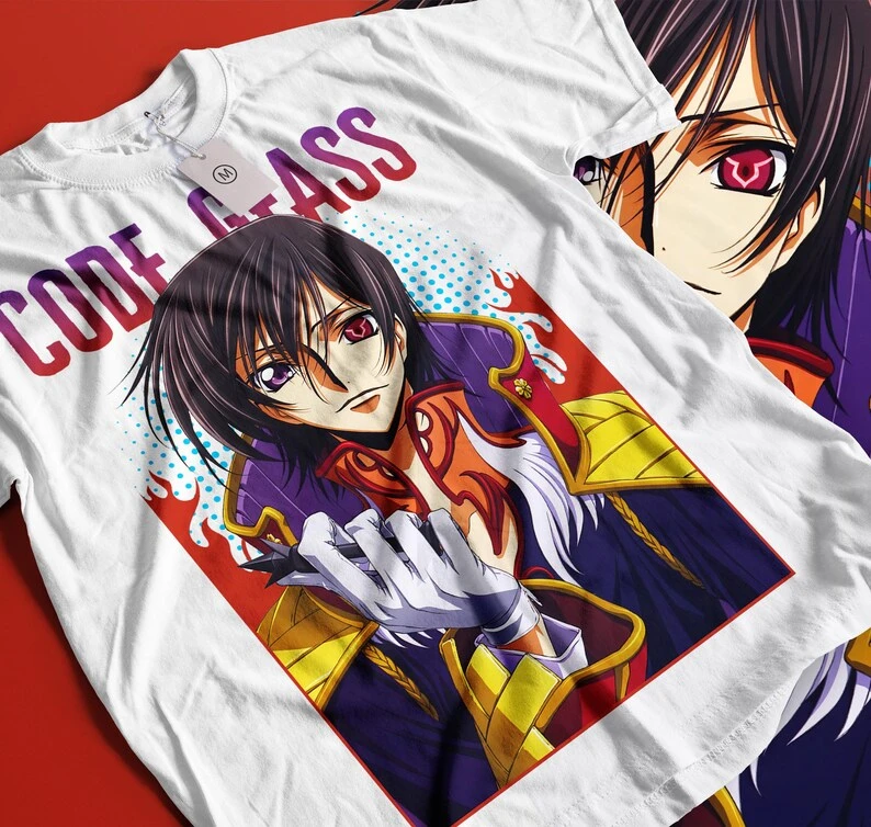 Code Geass Casual T-shirt Oversized Unisex T-shirt Streetwear Trendy Cotton New Model personality Clothes Short Couples soft tee