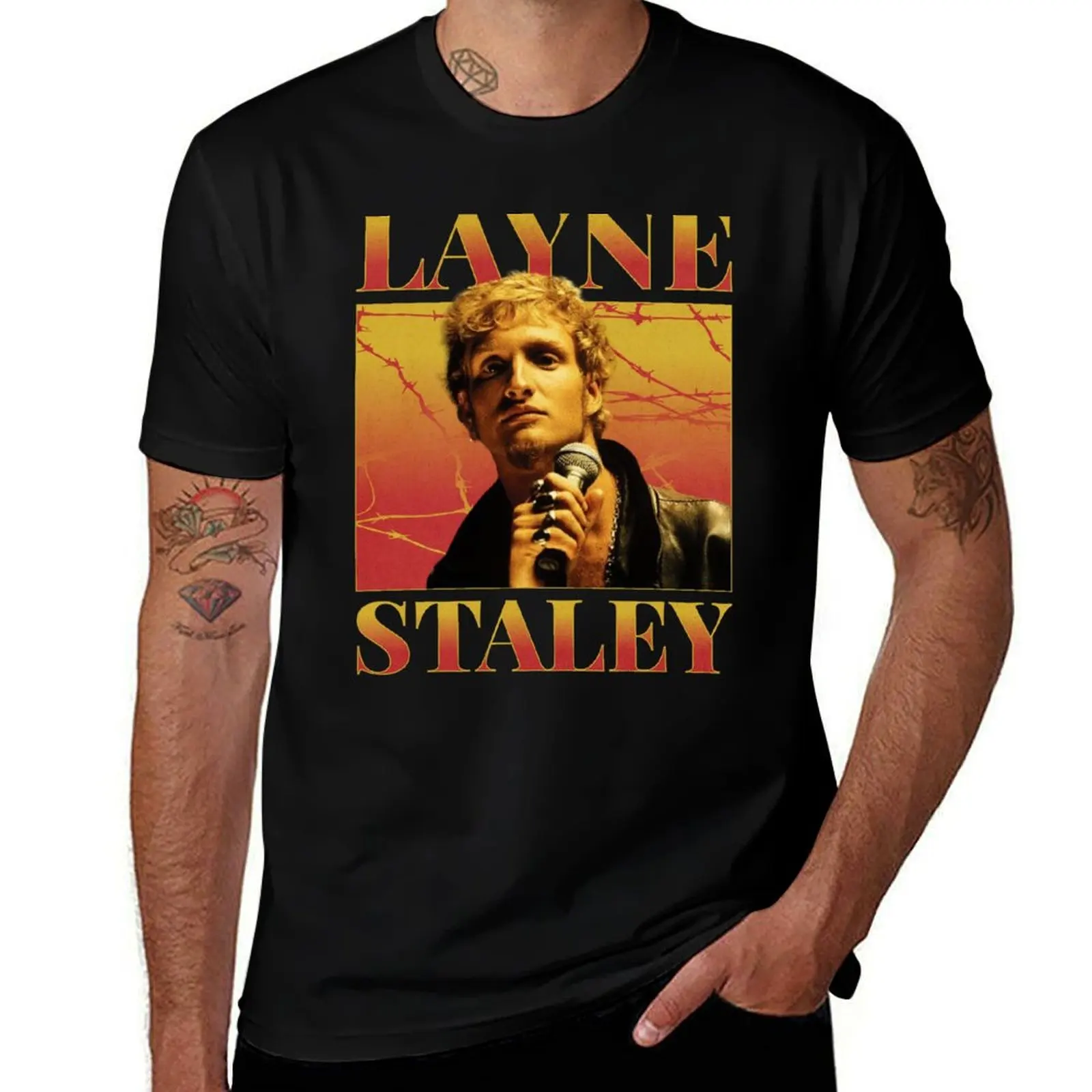 

Layne Staley Retro Bootleg Style Homage T-Shirt boys whites croswit shirt man Funny t-shirt clothes for men