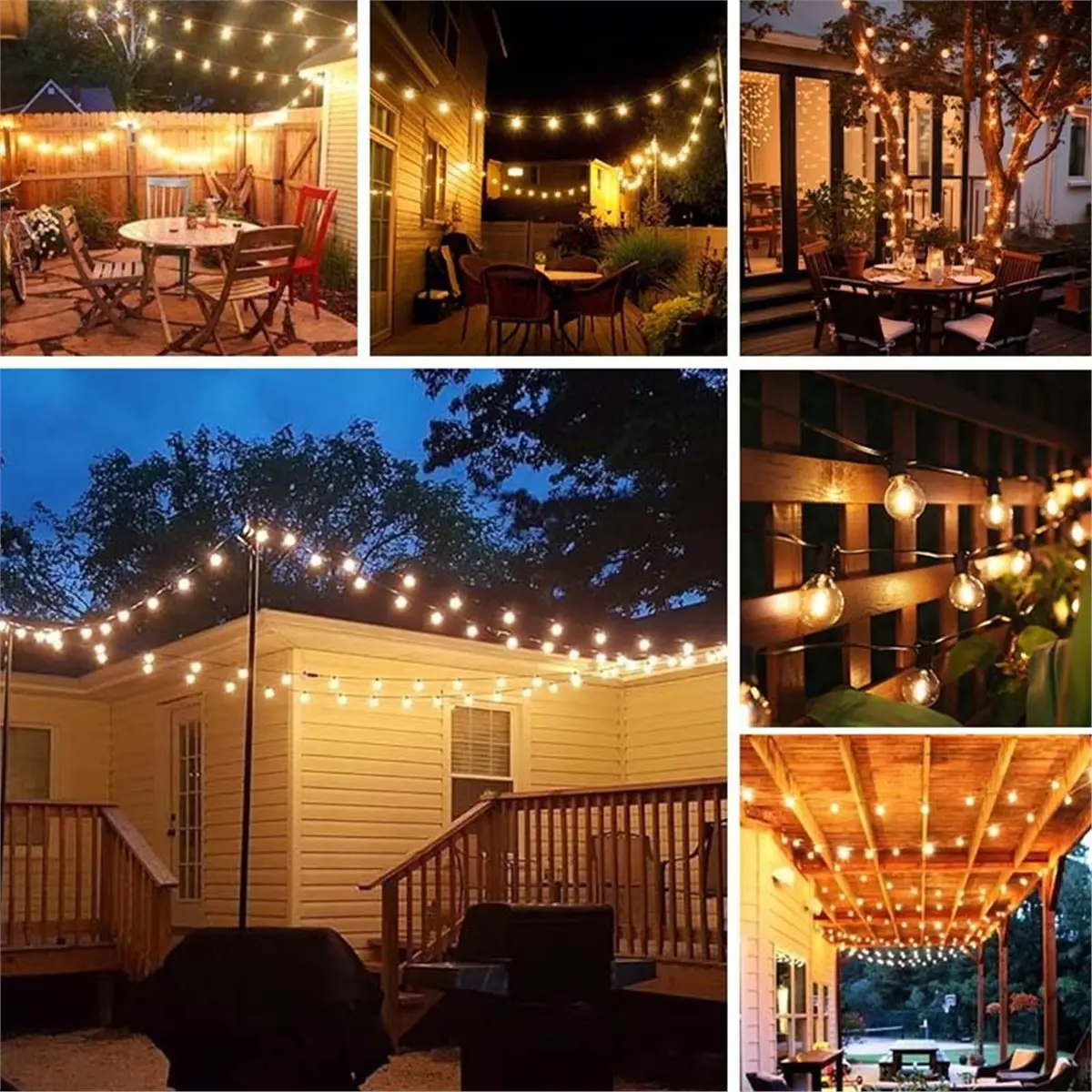 PROMOTION~ 25PCS Low Voltage G40 DC12V Led Light Bulbs 1W E12 Plastic Replace Bulb for Off-Grid Solar String Light Camping RV