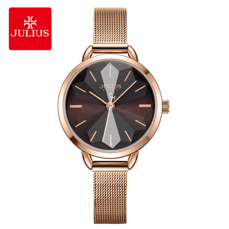 Julius Watch Julius Watch Full Stainless Steel Band Classic Bracelet Reloj Girl Friend Gift With Box JA-1128