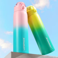 New 500ml Thermos Flask Double Vacuum 316 Stainless Steel Sports Water Bottles For Girls Portable Leakproof Keeps Cold And Heat