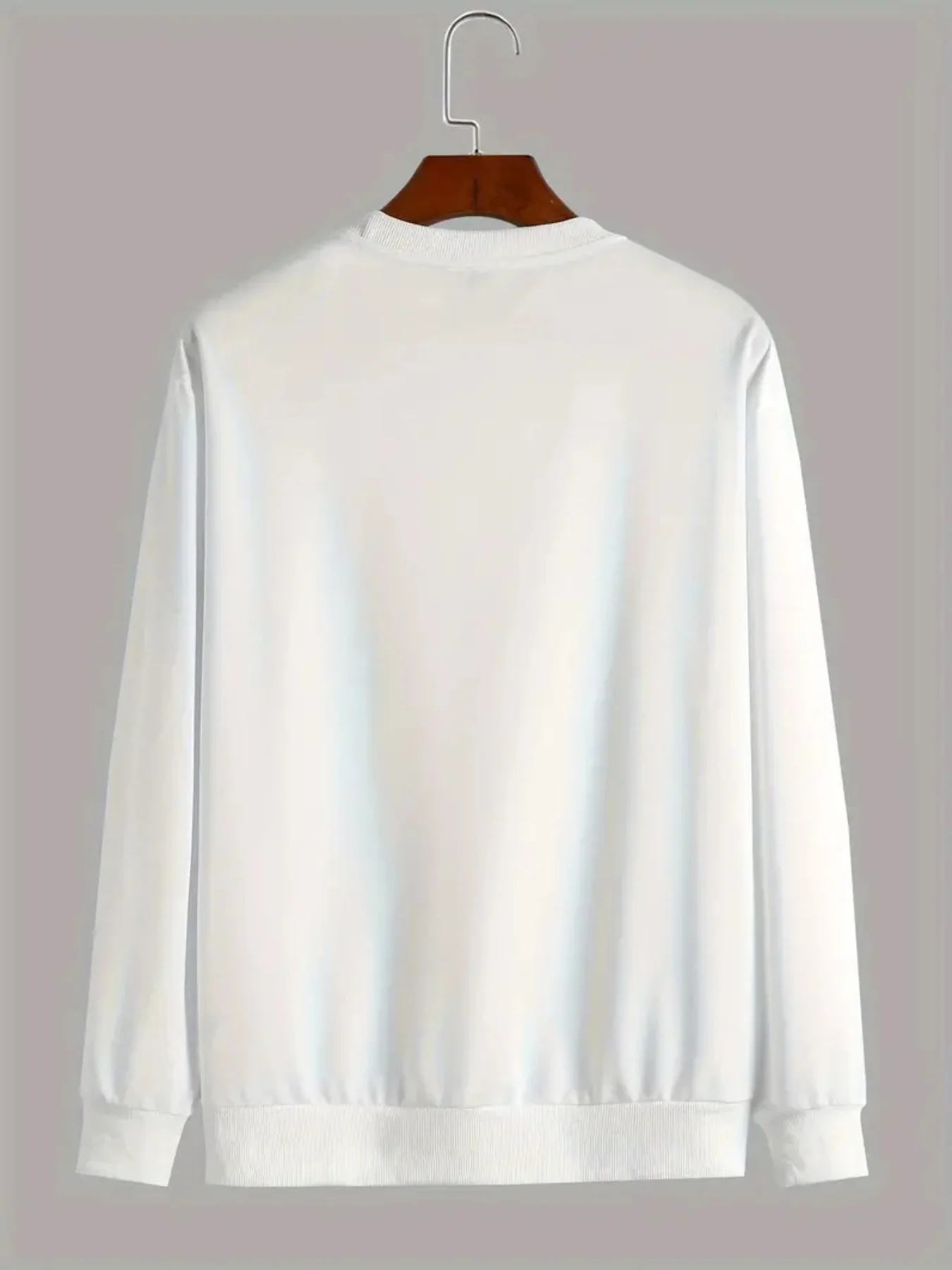 Men'S Sarcastic Your Little Ray of Sunshine Has Arrived Sweatshirt White Pullover with Rainbow Bear Design Soft Polyester Blend