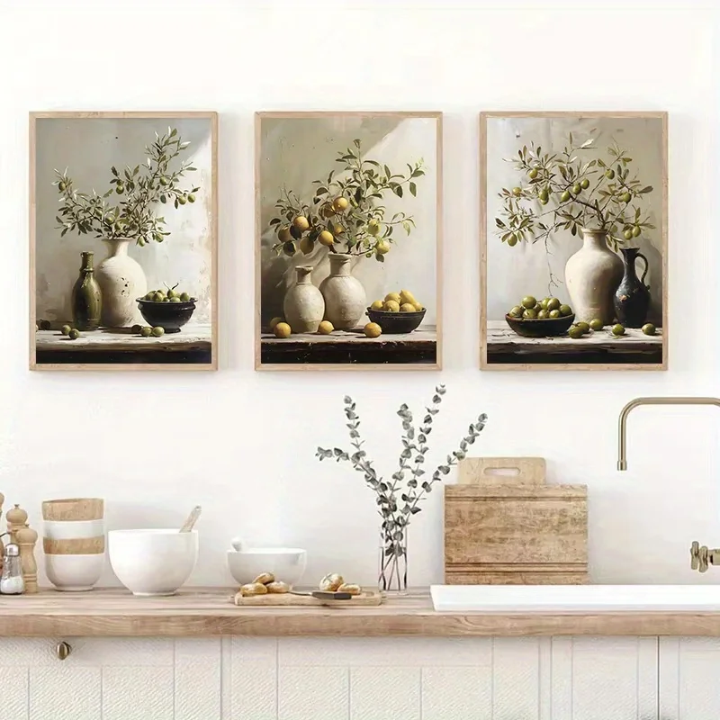 1pc frameless 1pc  Retro Still - Family Tree Print ulasan dan harga