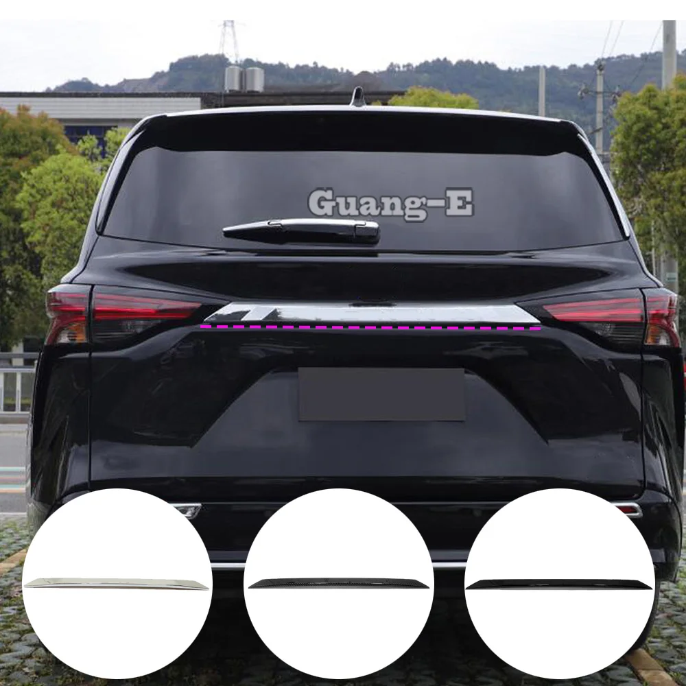 

Для Toyota Sienna 2021 2022 2023 задний багажник, задняя дверь, крышка, отделка, Стайлинг автомобиля, внешние аксессуары, декоративные наклейки, 1 шт.
