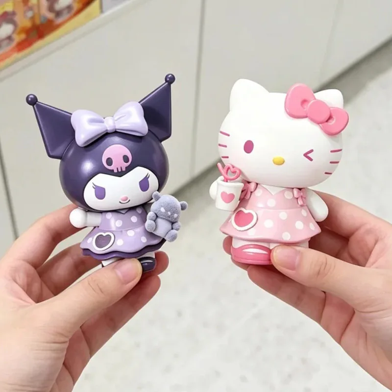 

Sanrio Characters SweetGirl Series Blind Box Kuromi Anime Figurine Desk Model Blindbox Surprise Toys