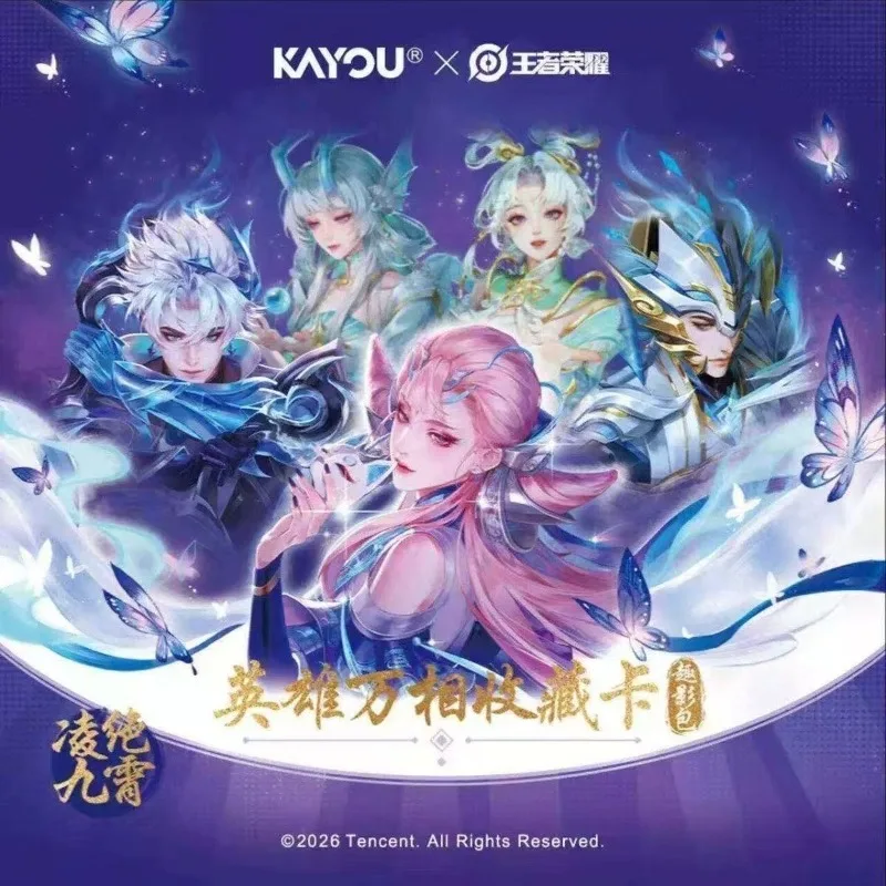 Genuine KAYOU Honor of Kings Heroes Visions Game Collection Cards, Fun Shadow Packs, Chibi QR TCG Cards, Toys, Festival Gifts