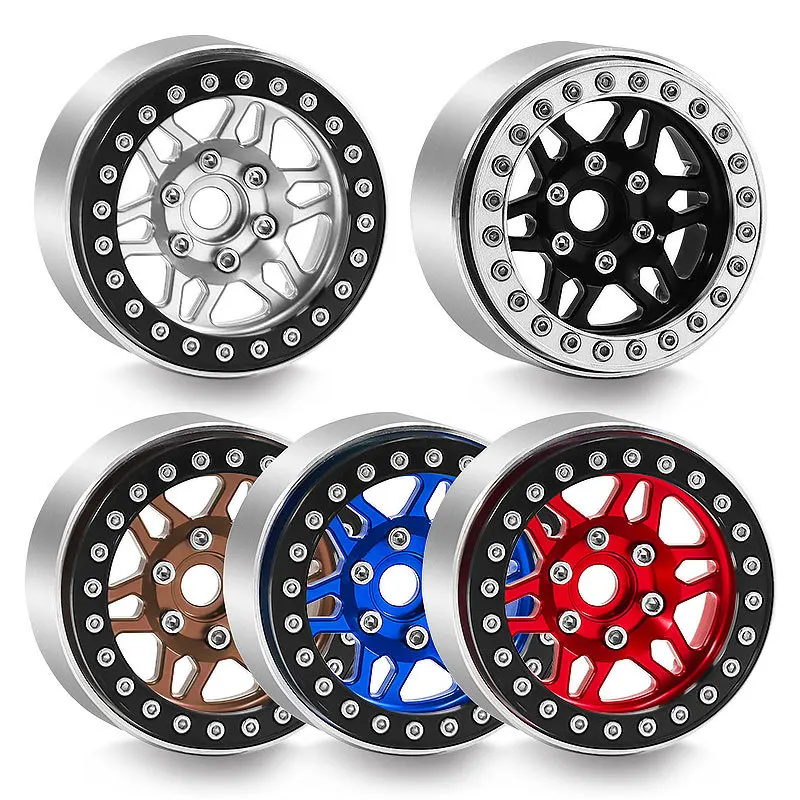 

1.9 Inch Metal Wheel Rim for SCX10 III TRX4 90046 D90 Wrangler 1/10 RC Crawler Alloy Upgrade Parts