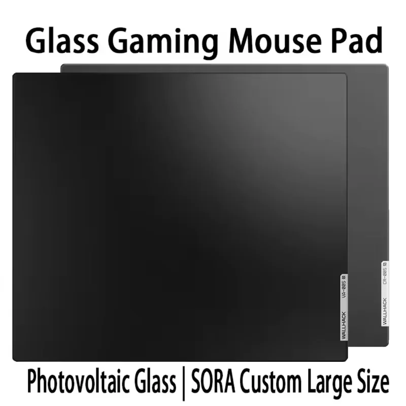 W-WALLHACK VA005 CR005 Tempered Glass Mouse Pad E-sports Desk Pad Gaming FPS Extra Large Size Custom Mousepad Perfect Replica