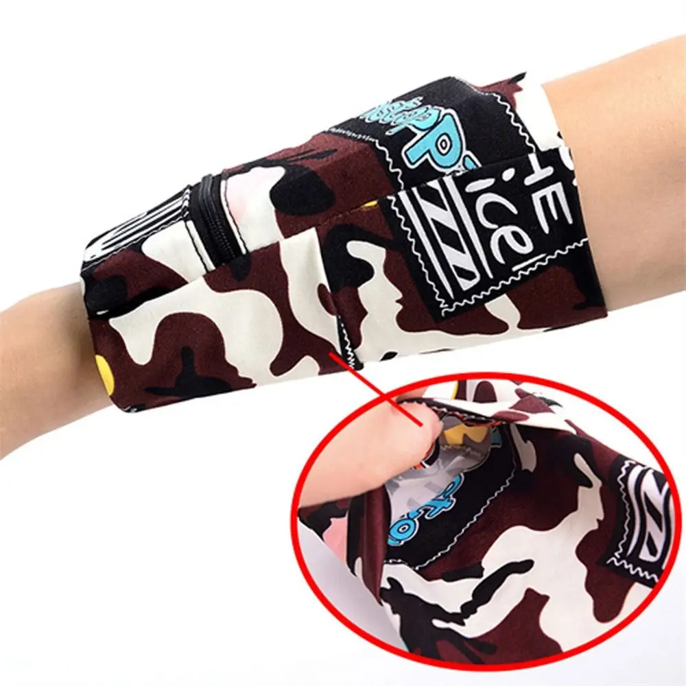 Fitness Sweatband Basketball Wrist Bag Badminton Zipper Ankle Wrap Zipper Running Bags Wrist Wallet Pouch Wristband Arm Bag