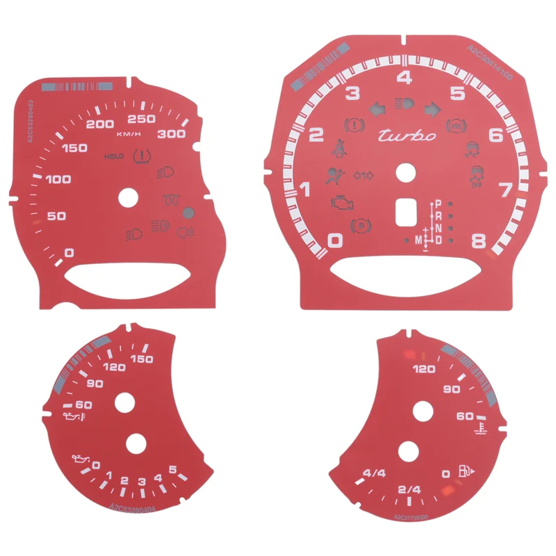 M93K-Gauge Face Dial Facelift For 971 Cayenne Macan 718 Paramera 911 Carrera 991 Dash Cluster Overlay