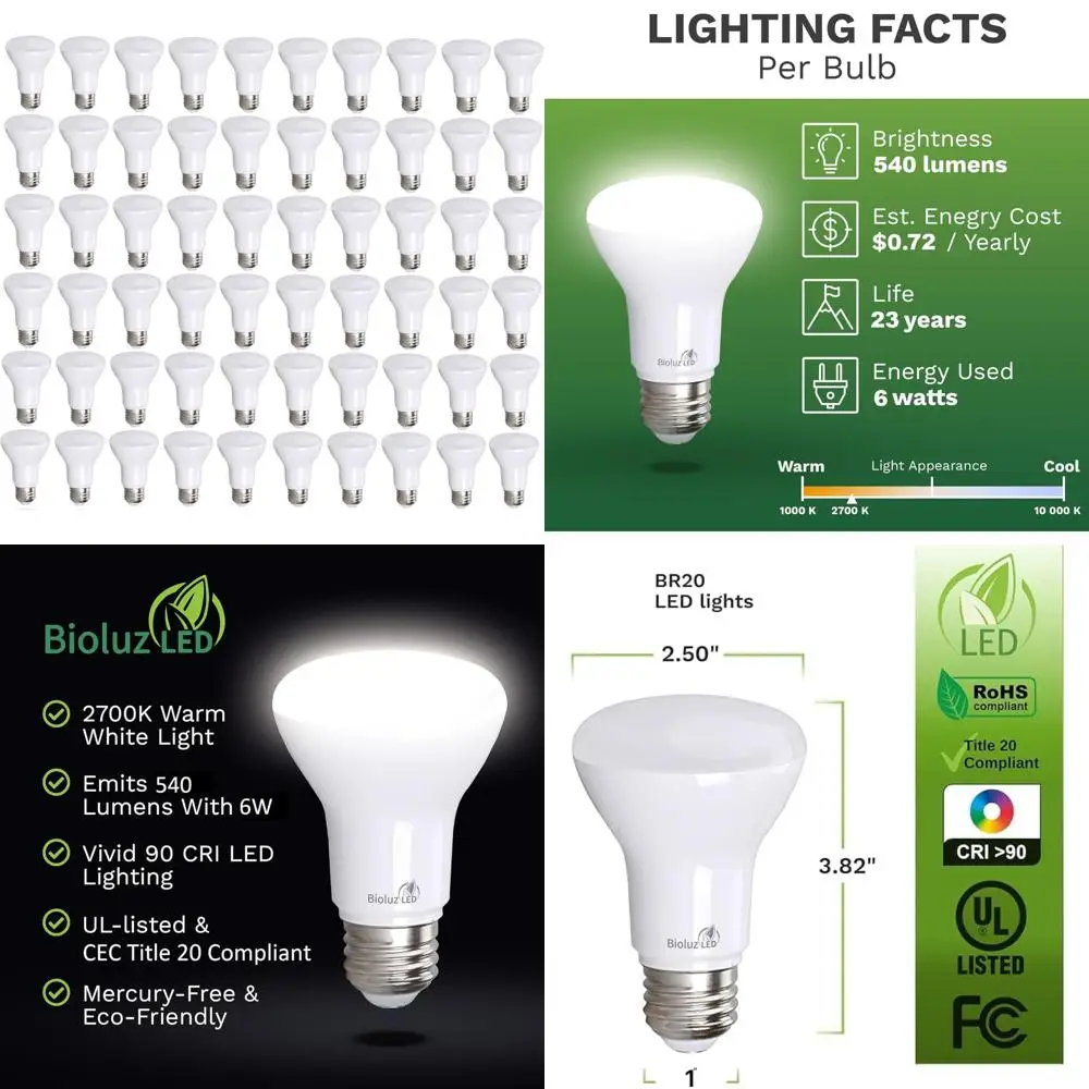 Dimmable 60-Pack 90…