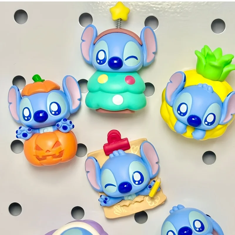 

New Disney Searching For Stitch Blind Bag Mini Beans Magnetic Toys Cute Desktop Ornament Halloween Christmas Decoration Gift