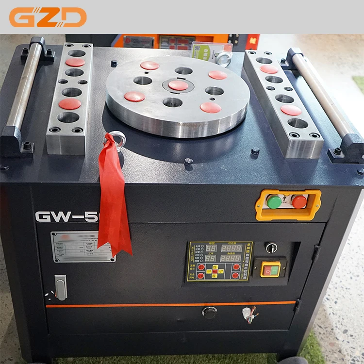 Professional Factory Supplied Custom Voltage Manual Buttons Control The Angle GW50 Reinforcing Rebar Bending Machine