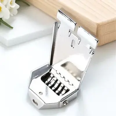 

Strong Metal Banjo Tailpiece Replacement 5-String Bridge Silver Polished Surface Anti-Fade Design for Professional Players