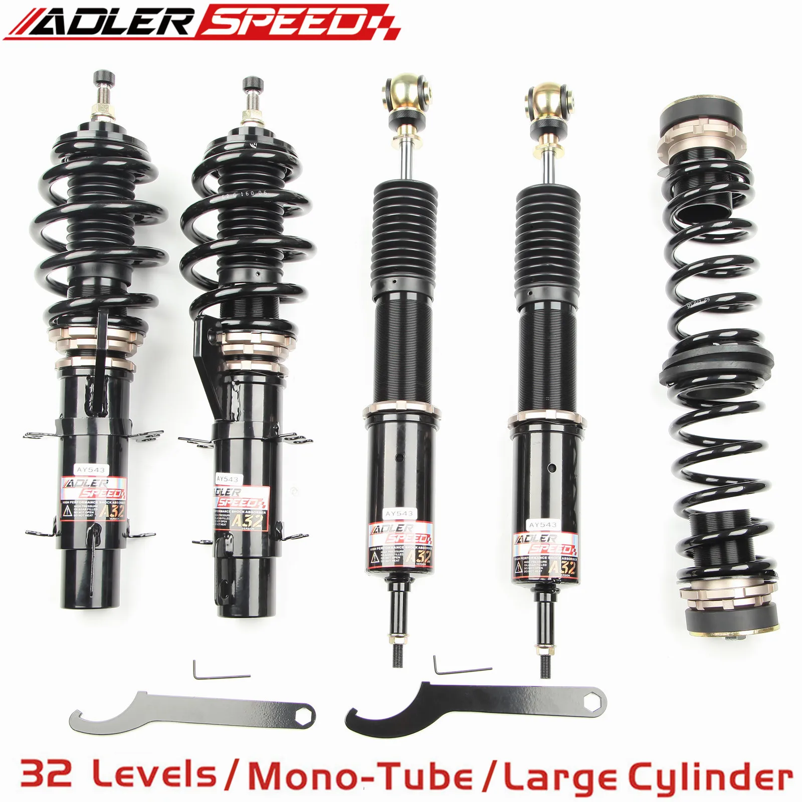 ADLERSPEED Coilovers Lowering Suspension 32way Adj. for Audi FWD TT 8N 00-06 New