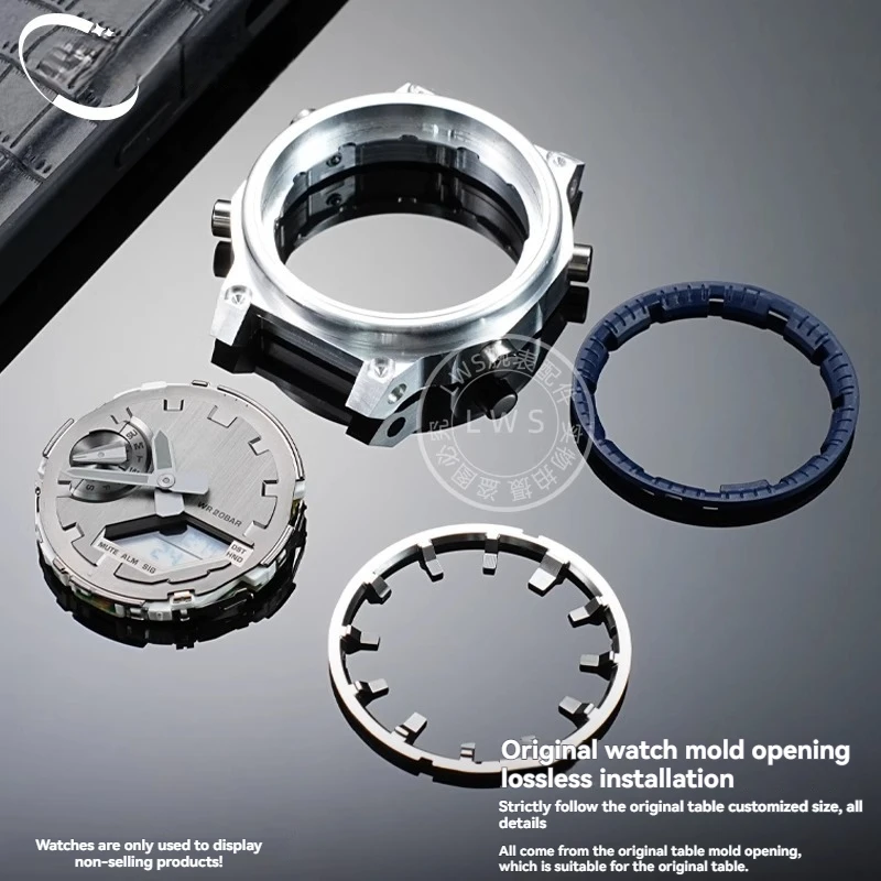 Anel circular de escala para casio G-SHOCK GM-2100 gm2100 gm 2100, modificação de círculo de sombra interna, acessórios de reparo de relógio