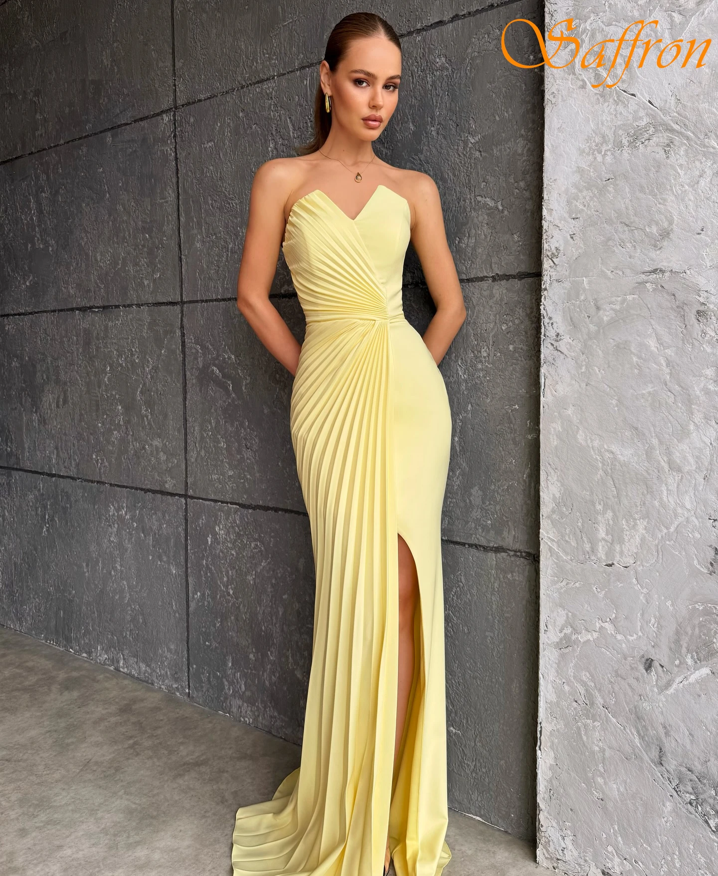 

Customized Mermaid Strapless Sleeveless Elegant Formal Evening Dress Delicate Bespoke Occasion Gowns Modern Fashion Prom Dress
