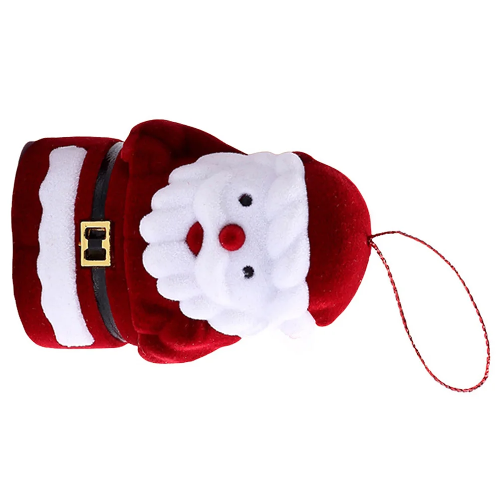 

Очаровательный Санта-Клаус, коробка для хранения драгоценностей, портативное праздничное ожерелье, ювелирные изделия, подарки, чехол для хранения, органайзер