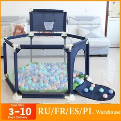 Baby Playpen Hexagon Type Playpen Baby Playground Fence Infant Safety Barrier Dry Balls Pool Newborn Stocking Activity Game Park