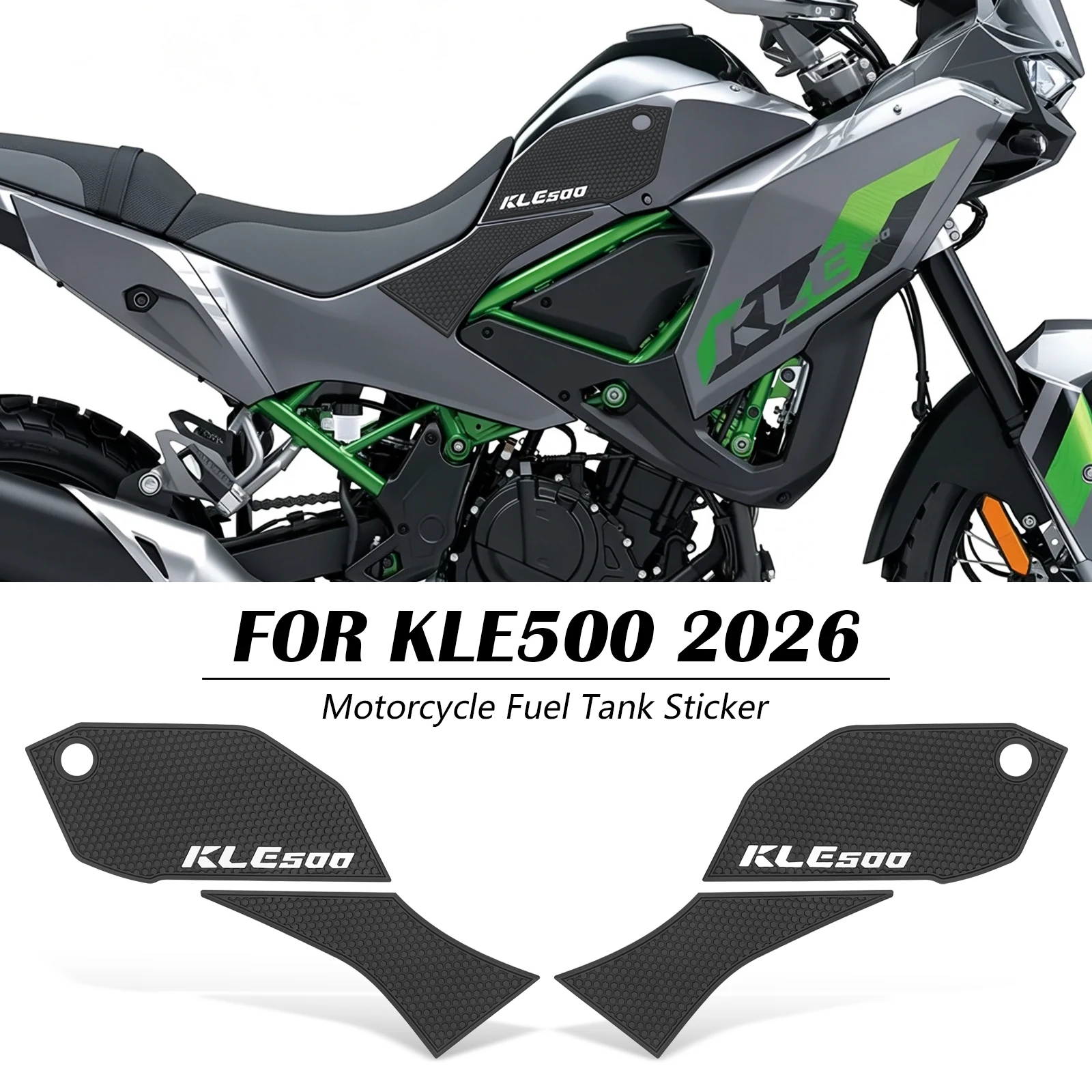 

Motorcycle Accessories Rubber Fuel Tank Stickers Kits Protection Thicken Stickers For Kawasaki KLE 500 2026 KLE500 SE ABS 2026