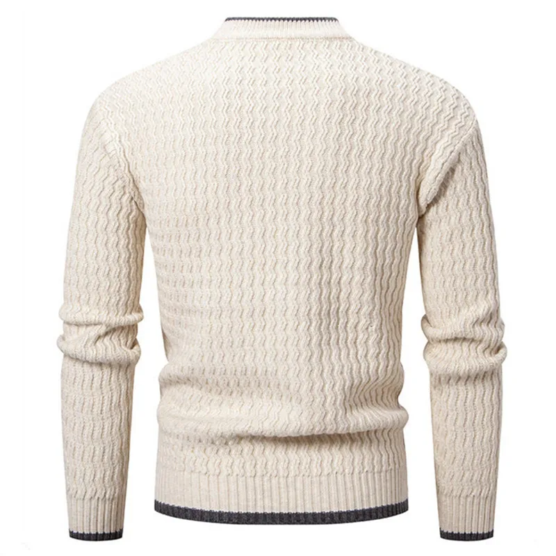 New Autumn Winter O-Neck Slim Fit Knit Sweater Men Casual Pullovers Fashion Mens Youthful Vitality Knitted Pullover Sweaters Man