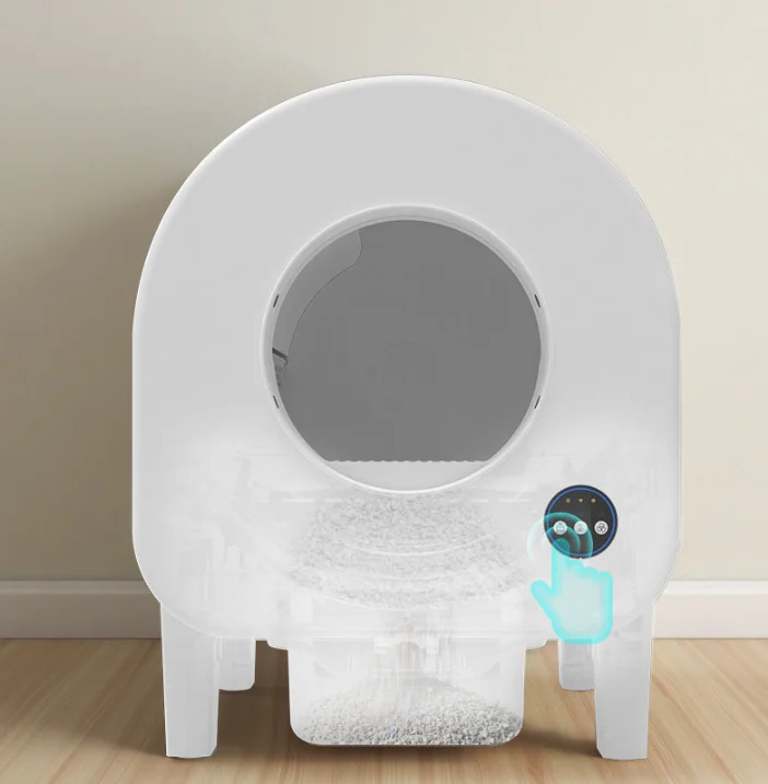 Smart SelfCleaning Cat Box with APP Control 68L Large Capacity Odorless Antitrap Function for Multiple Cats