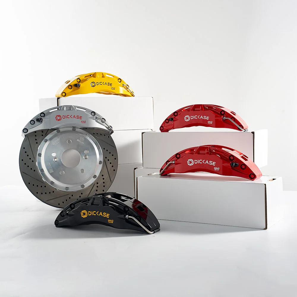 

Customizati Dicase DR4 4 pot front brake kit with a pair of brake discs, brakes, and spare parts suitable for 17-18 inch wheel