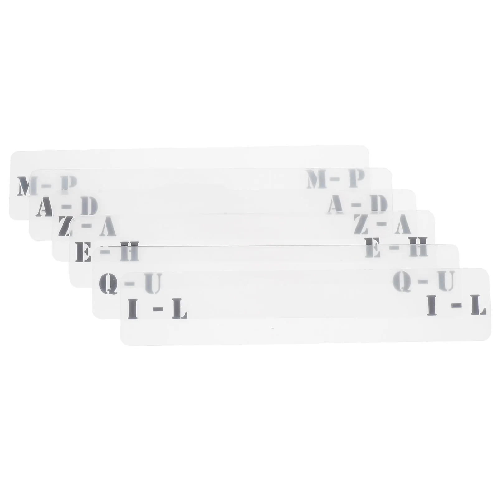 

6pcs Classification Tag Card Transparent Acrylic CD Dividers Sorting Cards for Record Binder Tabs Index Shelf Storage Organizer