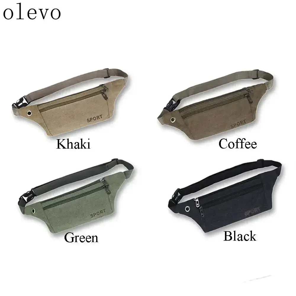 New Multi-functional Canvas Waist Pack - Men Women Ultra-thin Invisible Running Bag | Outdoor Leisure Phone Bag