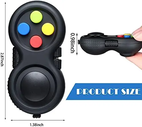 6 Pieces Cam Controller Relieve Anxiety Handheld Mini Game Remote Controller Fidget Pad Stress Reducer for Adult Relieve Stress