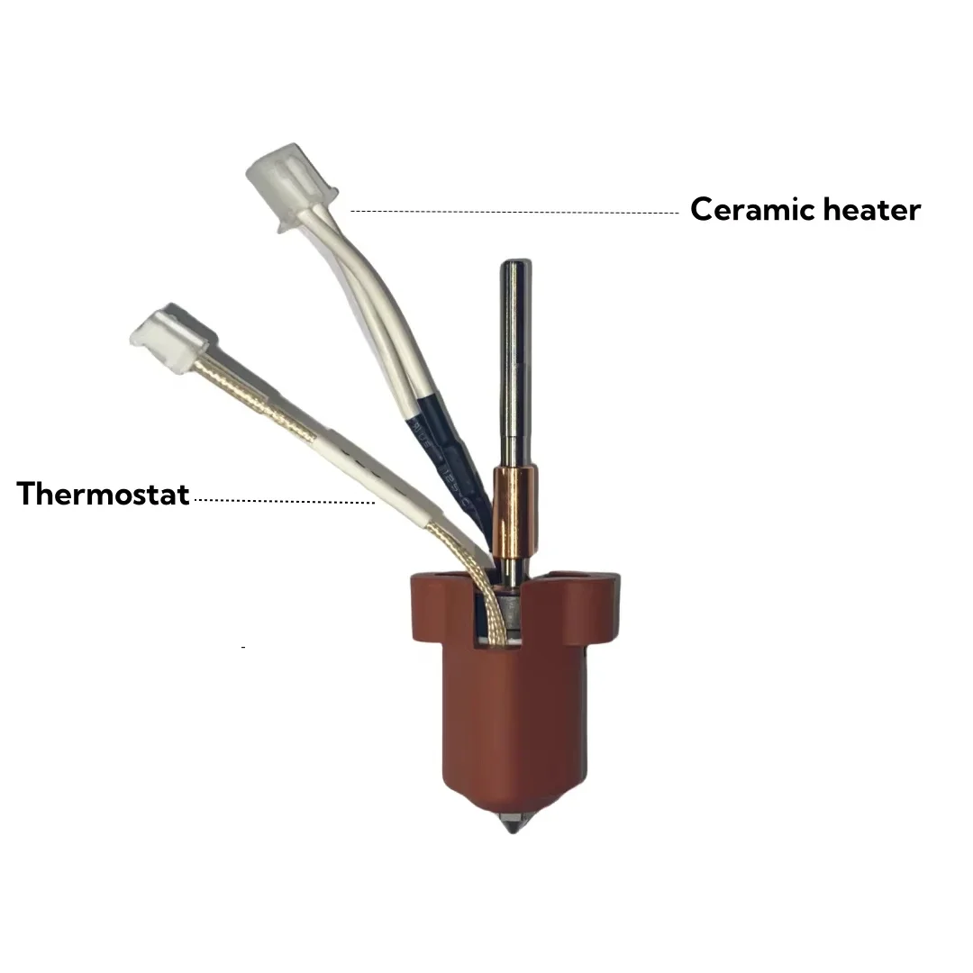 Dla Creality K1C Hotend Zestaw ceramicznych bloków grzewczych Części do drukarek 3D Zestaw dysz szybkiej wymiany Odporność na rozbijanie ciepła