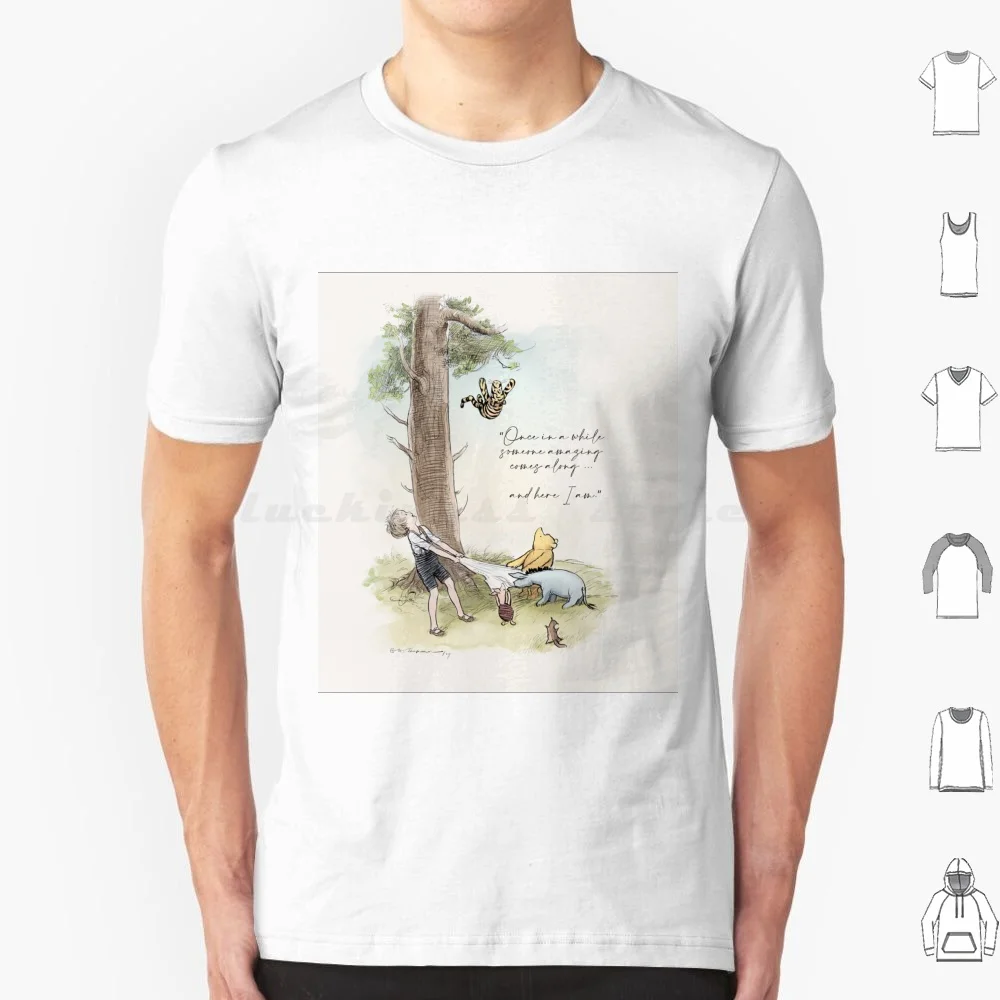 Tiggers Can't Climb Trees. , , , And Christopher Robin T Shirt 6xl Cotton Cool Tee Christopher Robin Tigger Winnie The Classic