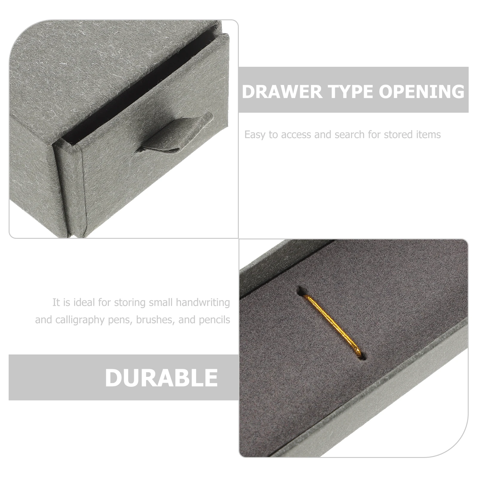 

Drawer Pen Box Container Calligraphy Brush Case Small Packing Boxes Storage Single Holder Gift