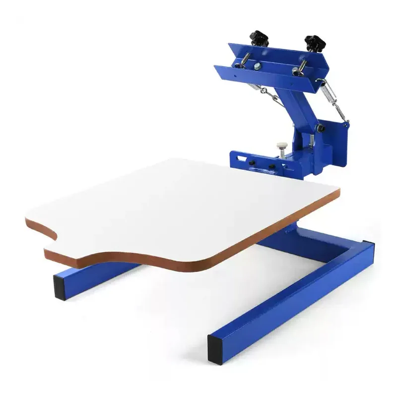 1 Color Screen Printing Machine Manual Silk Screen Printer T-shirt DIY Screen Printing Press for Garment Textile Backpack Fabric