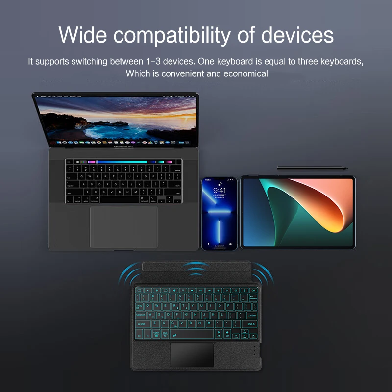 Dux Ducis Toetsenbord Hoes Geschikt Voor Xiaomi Pad 5/5 Pro Afneembaar Qwerty Tablet Met Touchpad Zwart 593025706