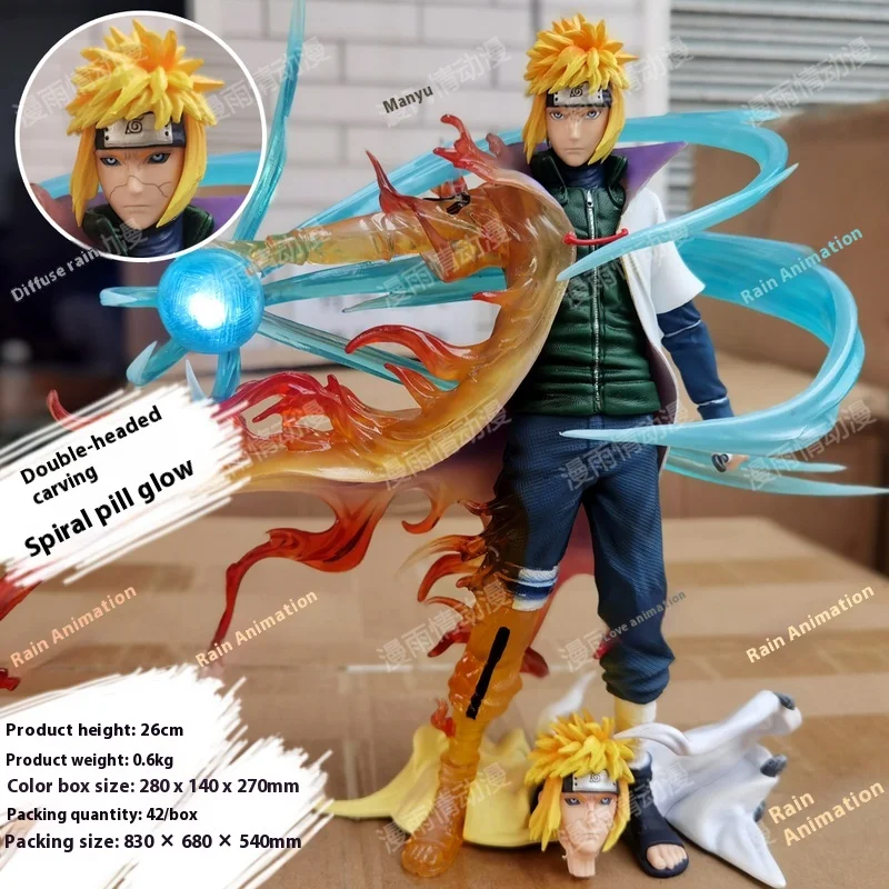 Naruto Series Evil Fourth Generation Wave Feng Shui Gate Dirty Earth Reincarnation Spiral Pill Gk Figurine Model Ornament