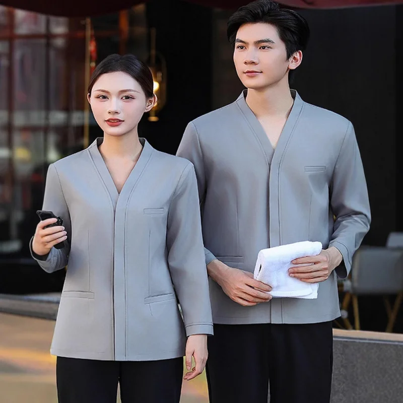 

Cleaning workwear for autumn and winter, long-sleeved uniforms for hotel, guesthouse, and hotel room cleaners, maternity materni