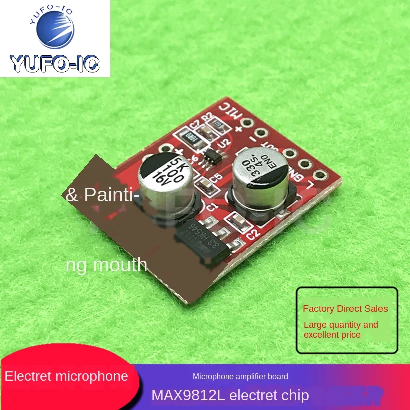 Free Ship 1PCS Electret Microphone Microphone Amplifier Board Uses Max9812l Electret Special Chip