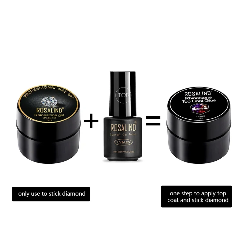 ROSALIND funkcjonalny klej do paznokci 5ml/15ml podkład pokryty klejem do paznokci trwała lampa UV/LED do paznokci